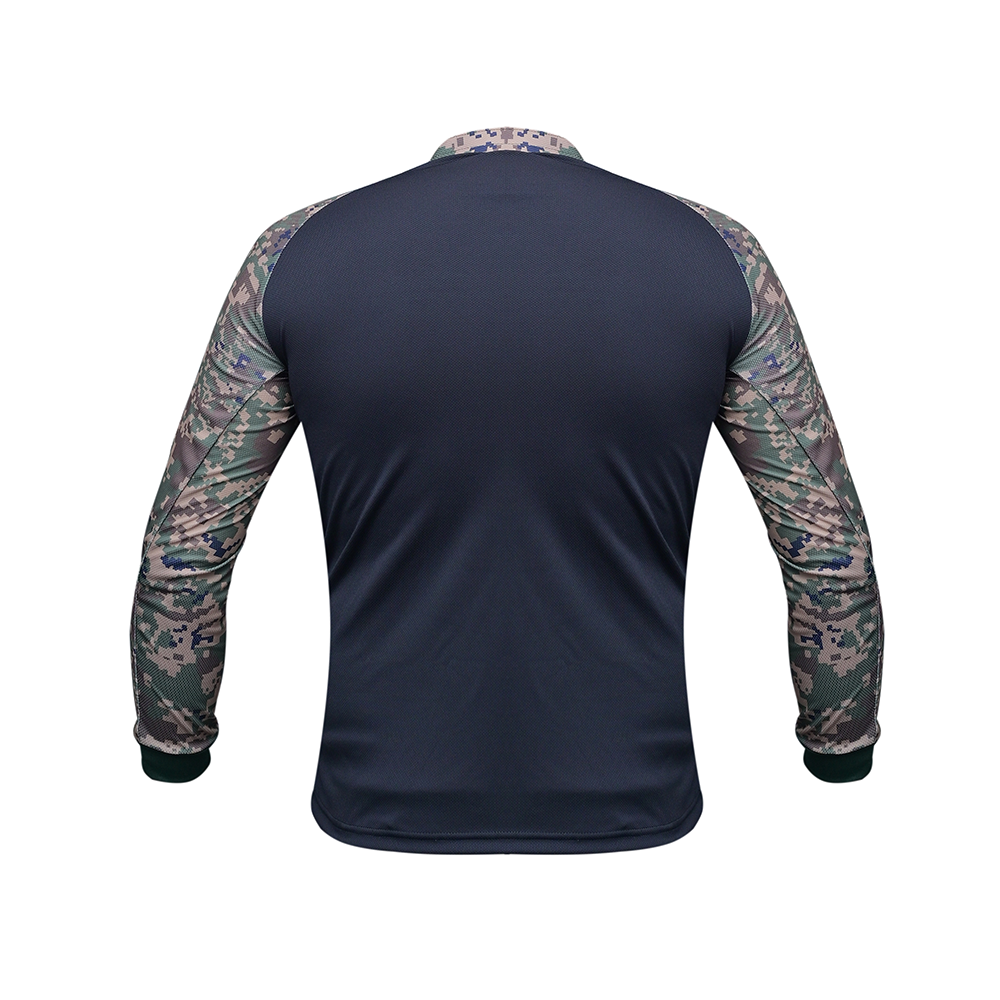 Military Combat Long Sleeve Zip T-Shirts